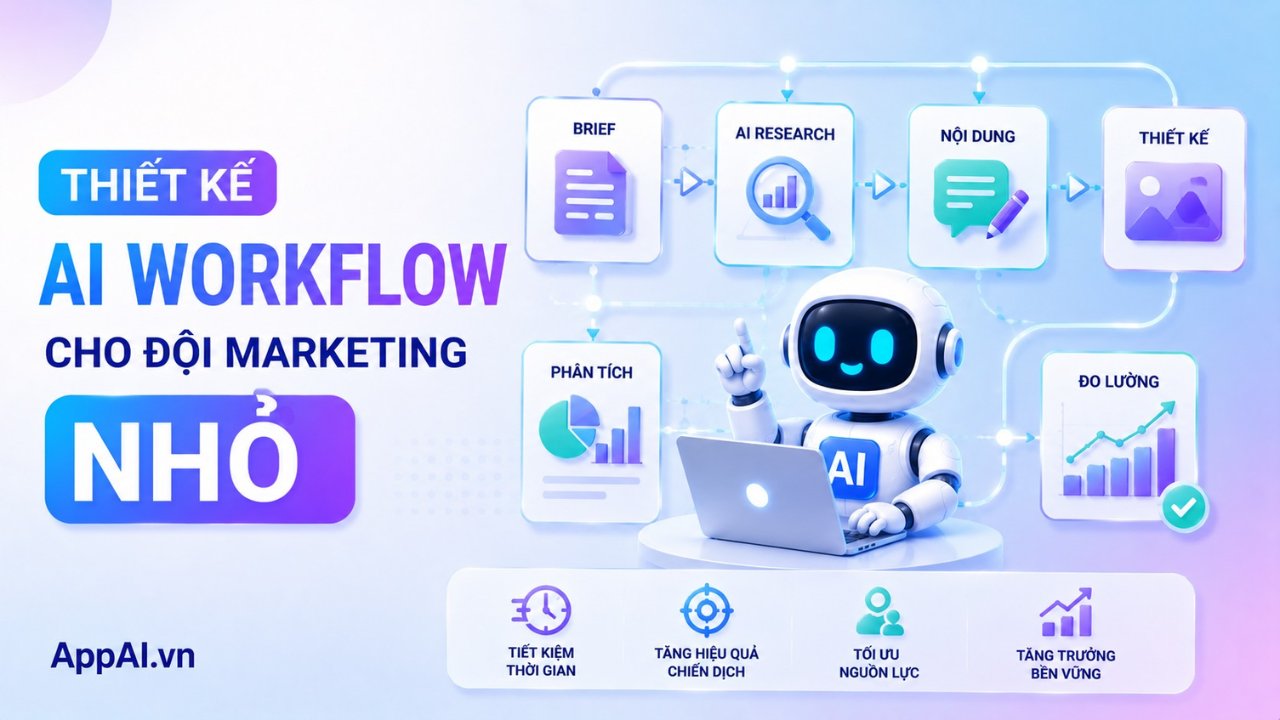 Thiết kế AI workflow cho đội marketing nhỏ 2-5 người